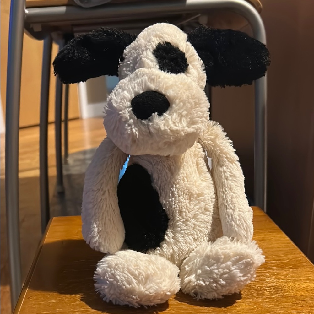 Bashful Black & Cream Puppy - Picture 1 of 4